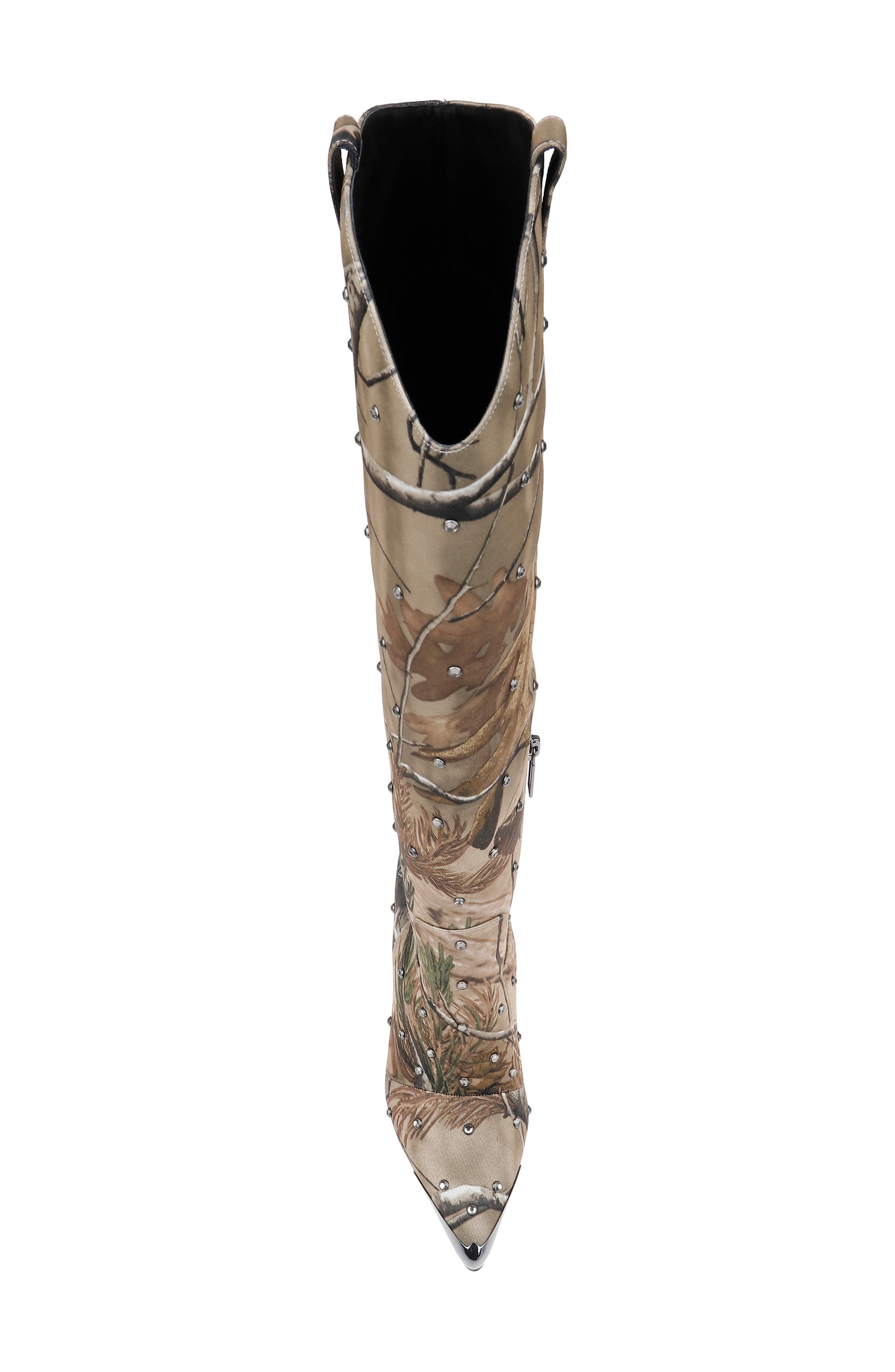 DANIEL X DIAMOND Yellowstone Knee High Pointed Toe Western Boot, Alternate, color, 