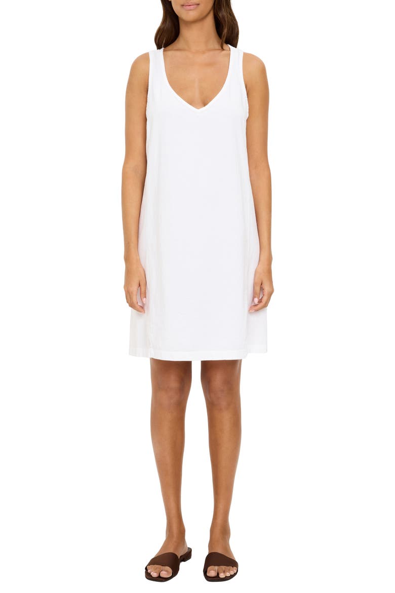 Camilla Cotton Tank Dress, Main, color, WHITE