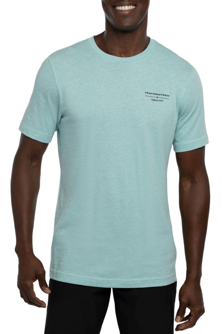 Fun to be Had Logo Graphic Tee, Main, color, HEATHER TURQUOISE