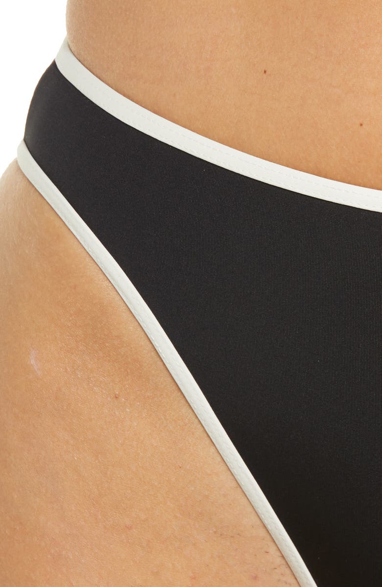 LSPACE L Space Nora Bitsy Bikini Bottoms, Alternate, color, Black/Cream