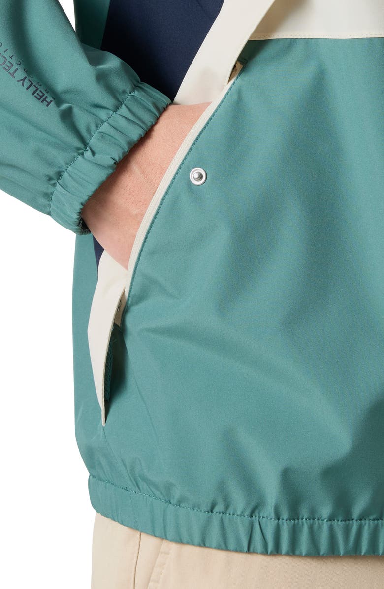 Helly Hansen Koster Waterproof Rain Jacket, Alternate, color, Opal Green