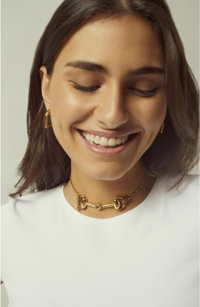 CXC Bit Chantilly Choker, Alternate, color, Gold