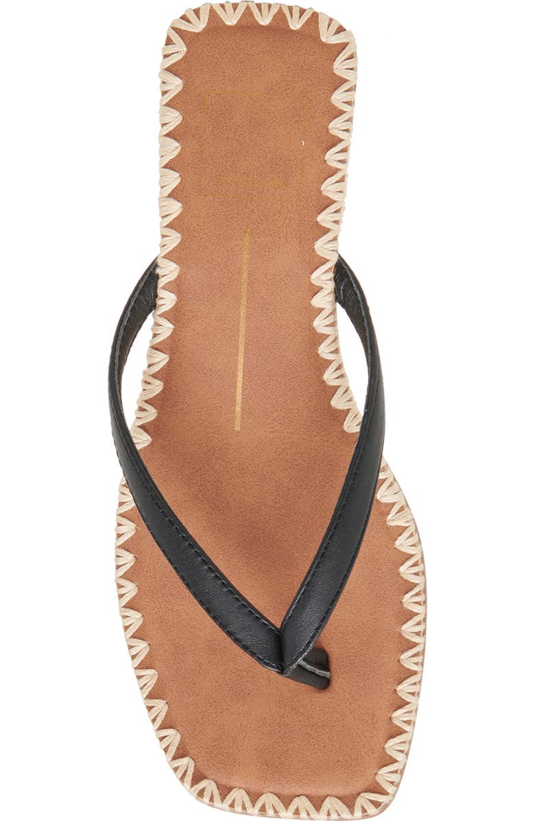 Dolce Vita Barty Flip Flop, Alternate, color, Black Leather