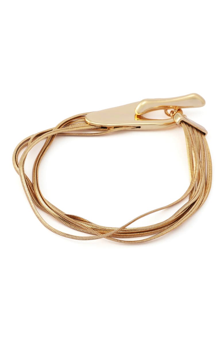 Toggle Bracelet, Alternate, color, GOLD
