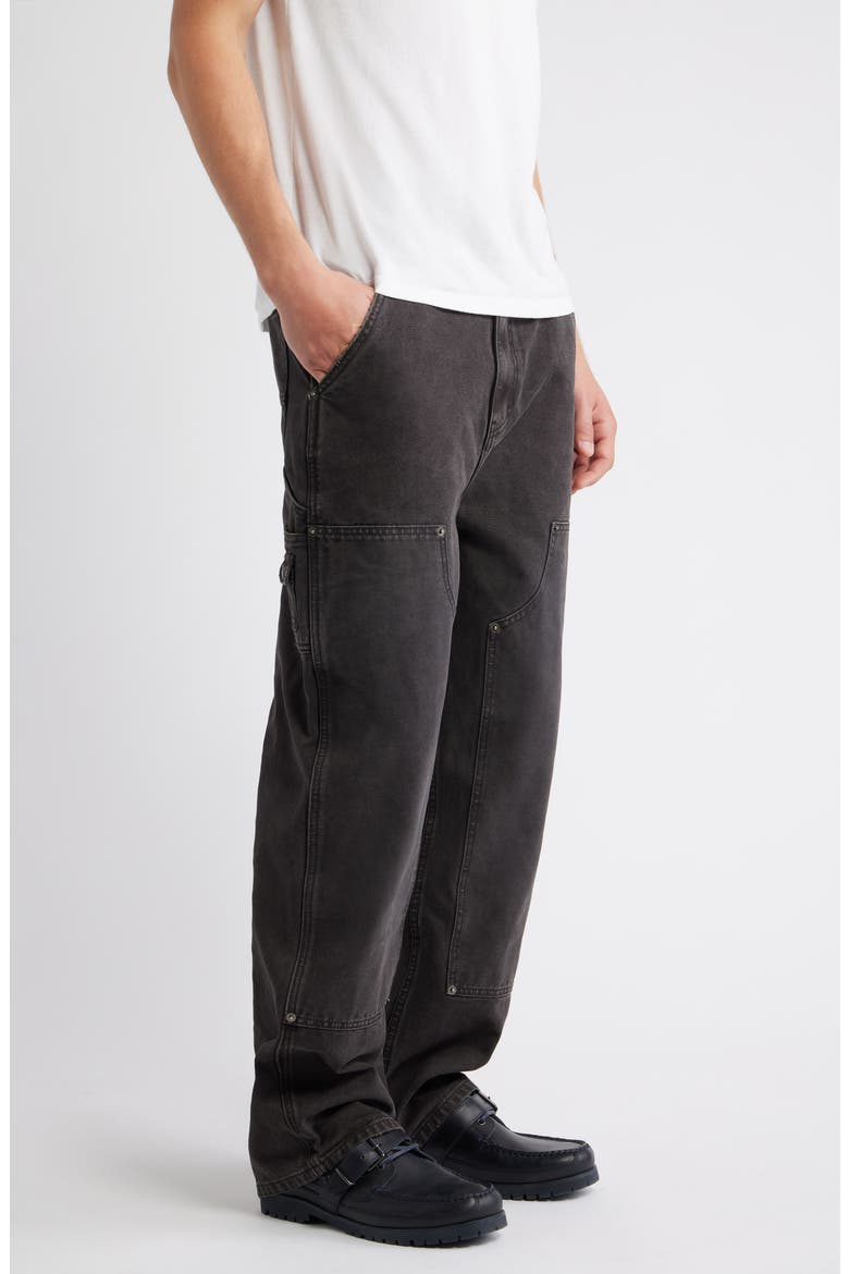 Industry Cotton Canvas Carpenter Pants, Alternate, color, BLACK