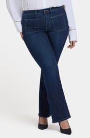 NYDJ Ava Patch Pocket Flare Jeans