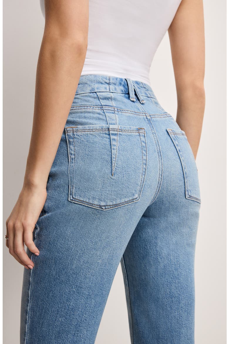 Good Icon Ripped High Waist Straight Leg Jeans, Alternate, color, INDIGO870