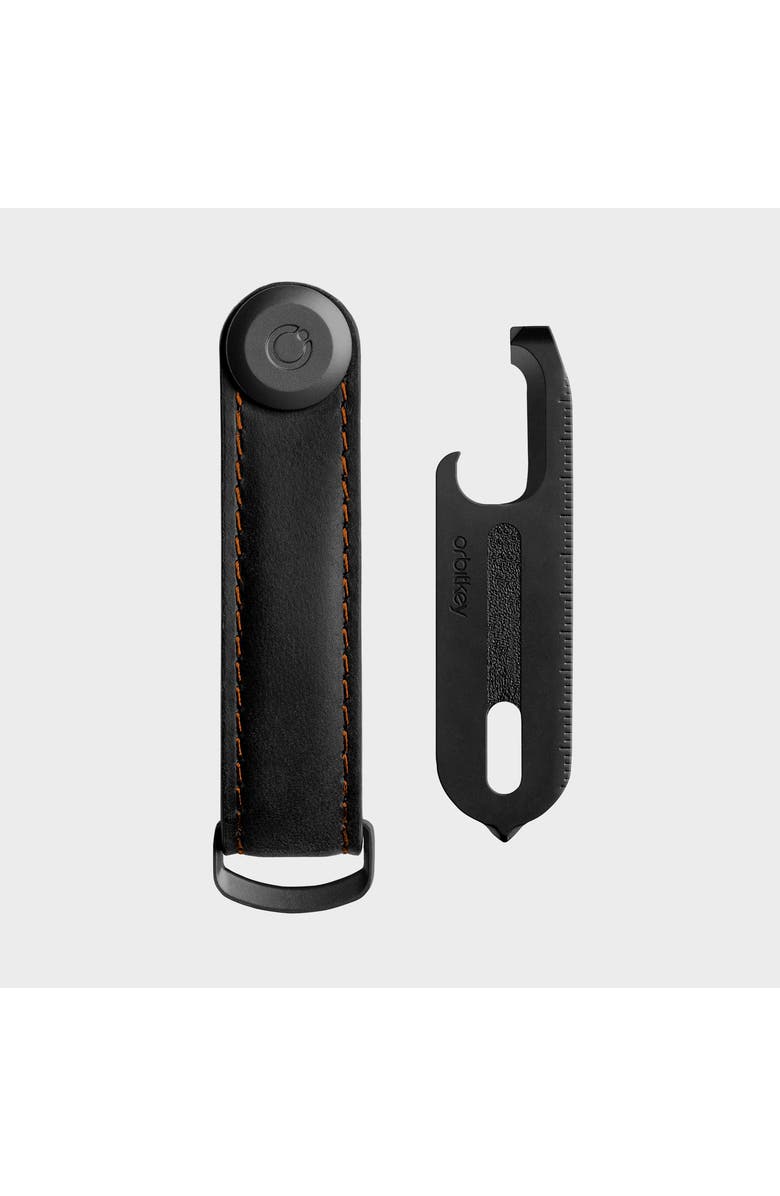 Orbitkey CrazyHorse Key Organiser + Multitool v2 Set, Alternate, color, Black/Orange