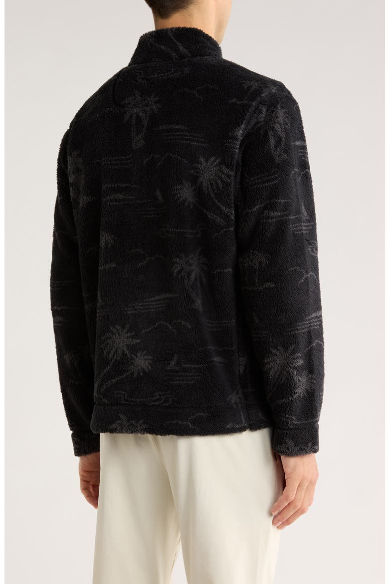 Twilight Shore Faux Fur Zip-Up Jacket, Alternate, color, BLACK