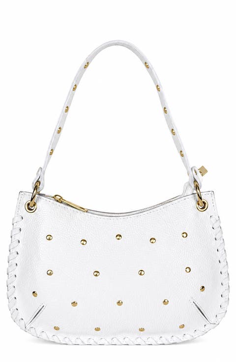 Elisabetta Studded Leather Shoulder Bag