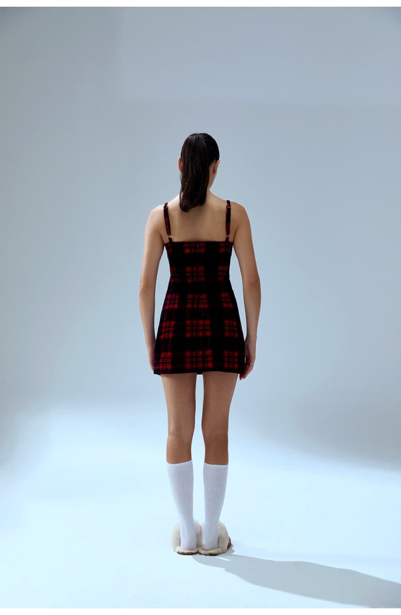 PCFG Pure Cotton Your *Itch Plaid Mini Dress, Alternate, color, Red