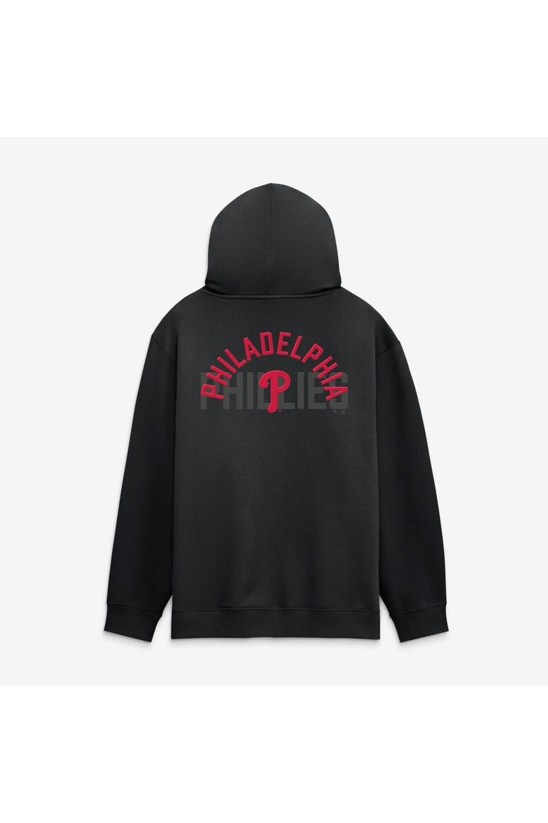 Men's Fanatics  Philadelphia Phillies Black Out Fleece Hoodie, Alternate, color, Black