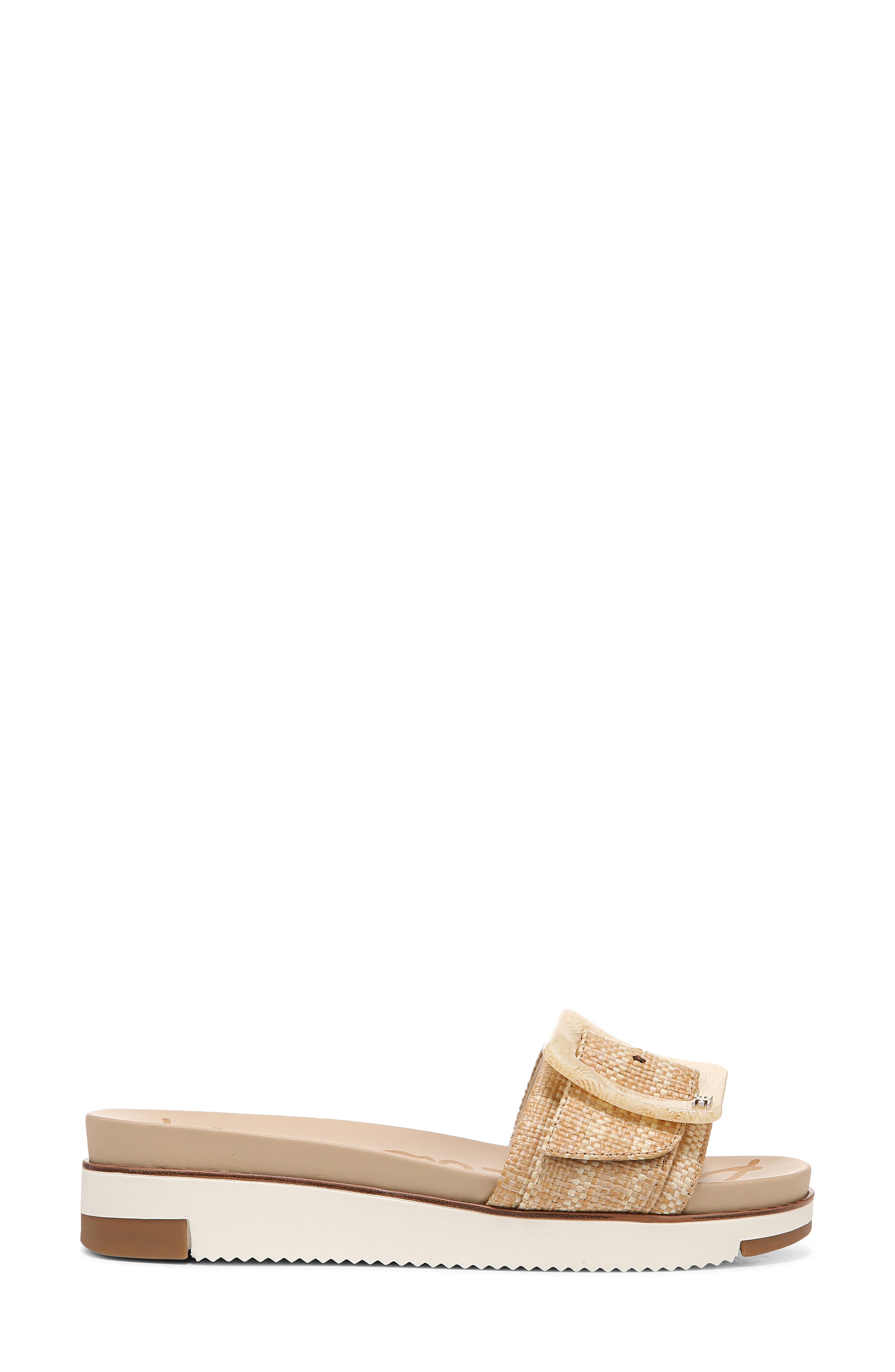 Ariane Platform Slide Sandal, Alternate, color, NATURAL