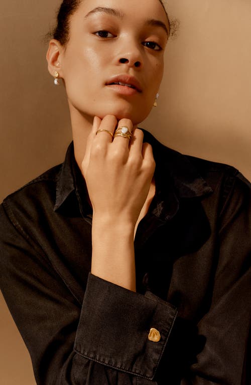 Monica Vinader Amy Powney Keshi Pearl Ring