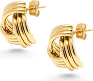 Nialaya Gold Knot Stud Earrings
