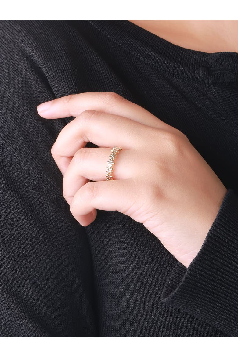 Daisy Flower Ring in 14K Gold, Alternate, color, Yellow Gold