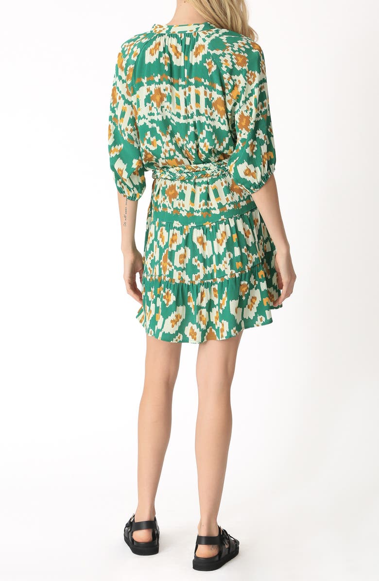 Electric & Rose Clarissa Ikat Print Shirtdress, Alternate, color, 