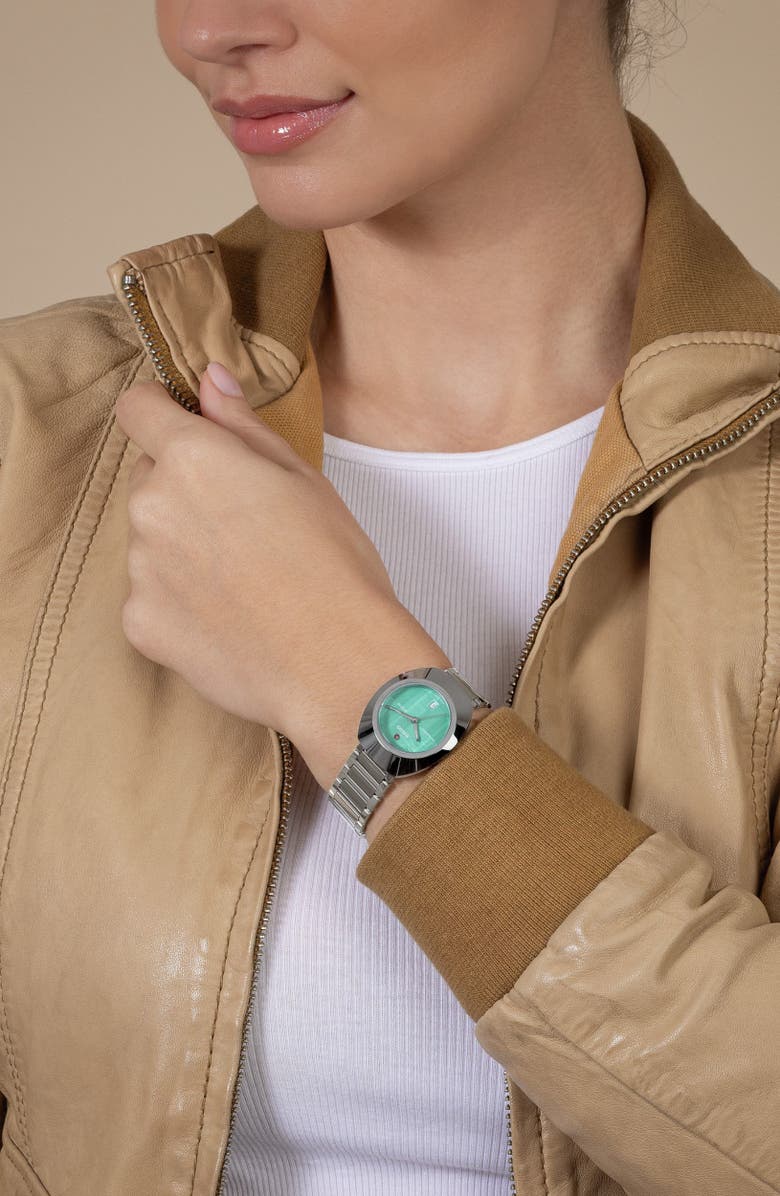 RADO DiaStar Original Automatic Bracelet Watch, 30mm, Alternate, color, Teal