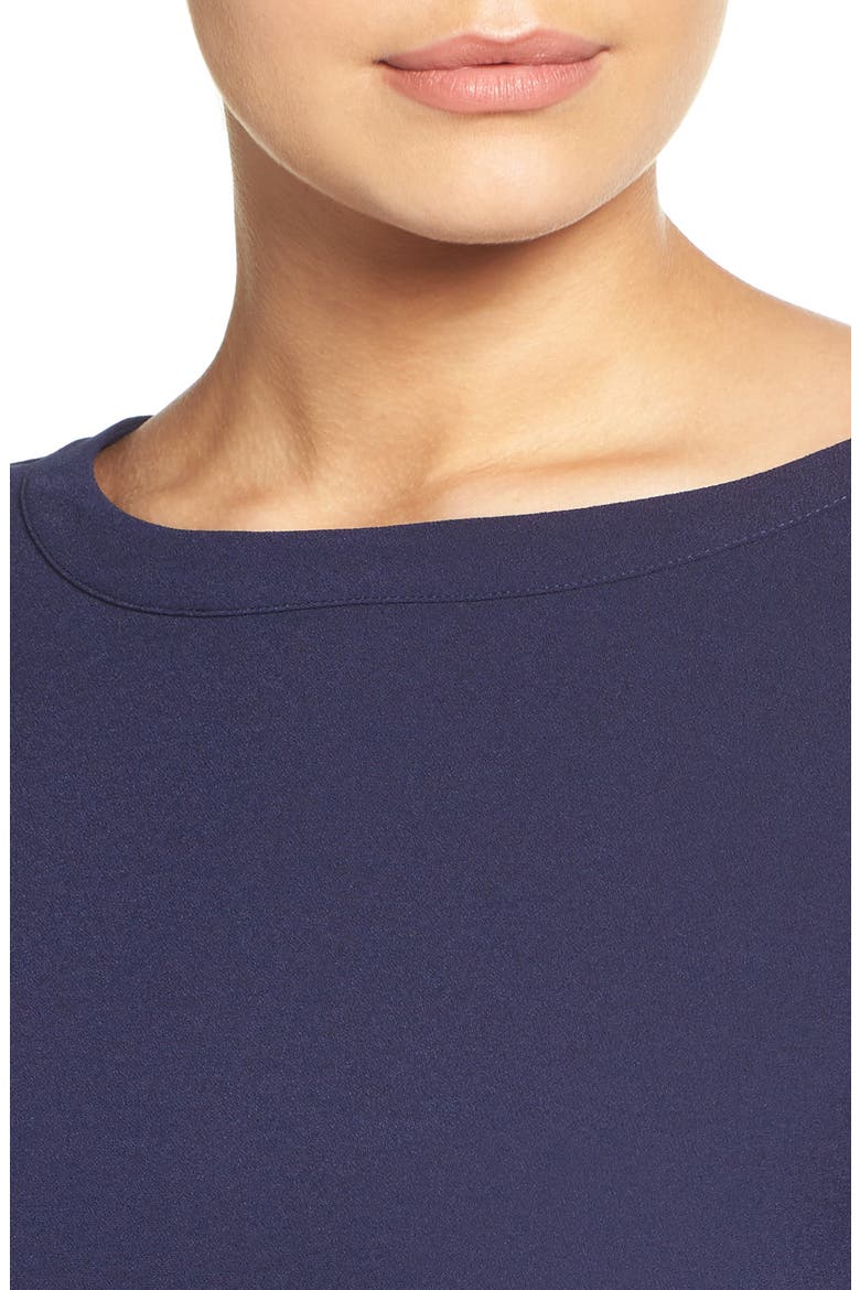 BB Dakota Jazlyn Crepe Shift Dress, Alternate, color, NAVY