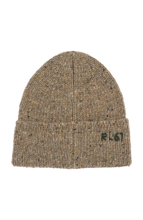 Polo Ralph Lauren Knit Tweed Polo Beanie In Brown