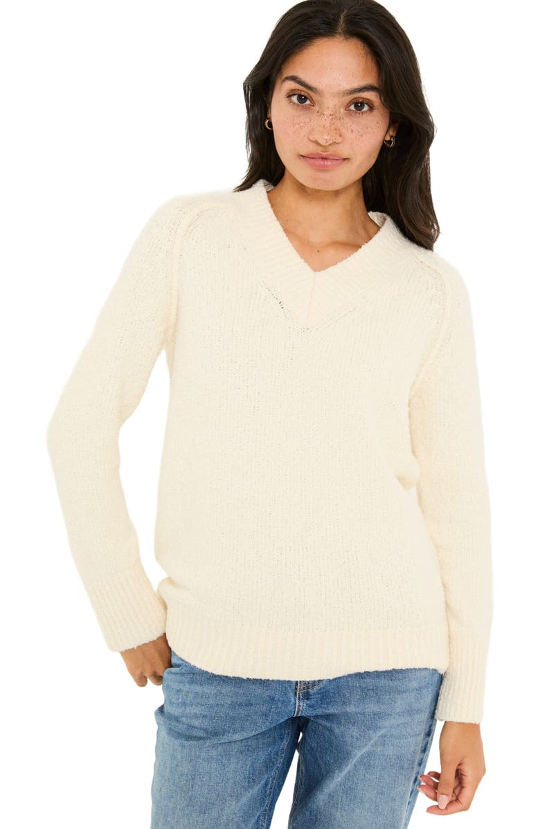 FatFace Bonnie Boucle V Neck, Main, color, 