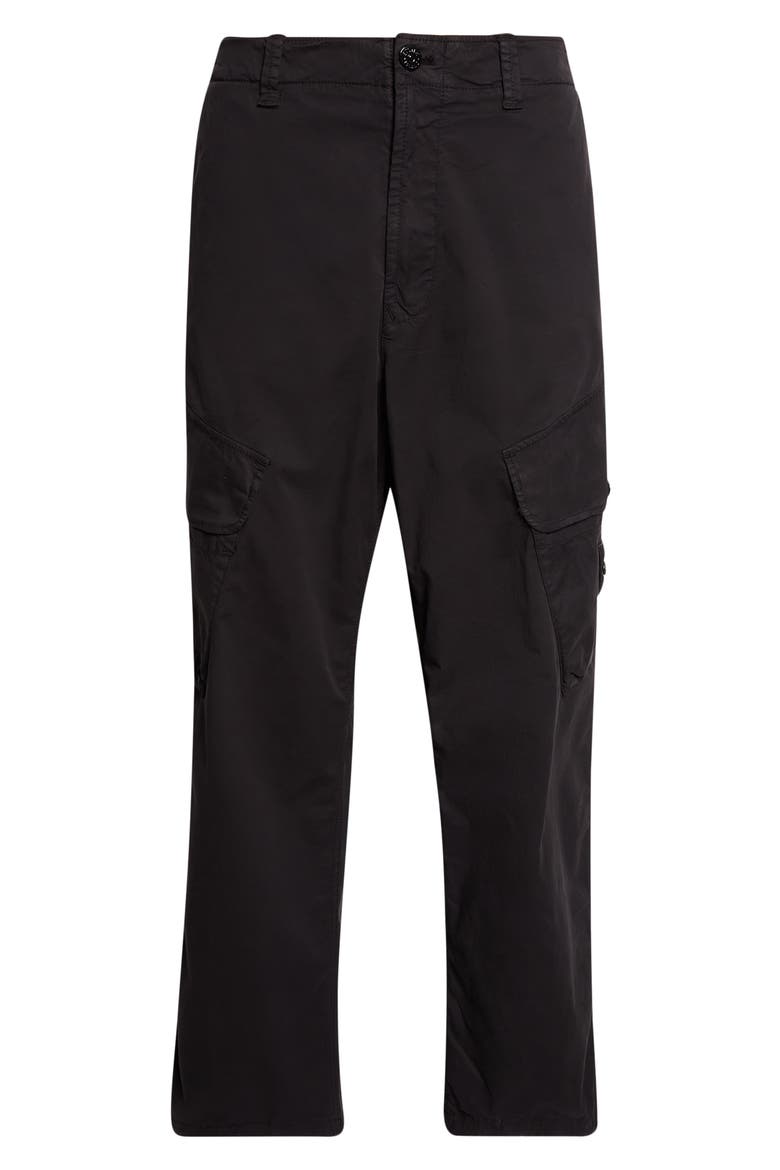 Garment Dye Stretch Twill Cargo Pants, Alternate, color, V0029 BLACK