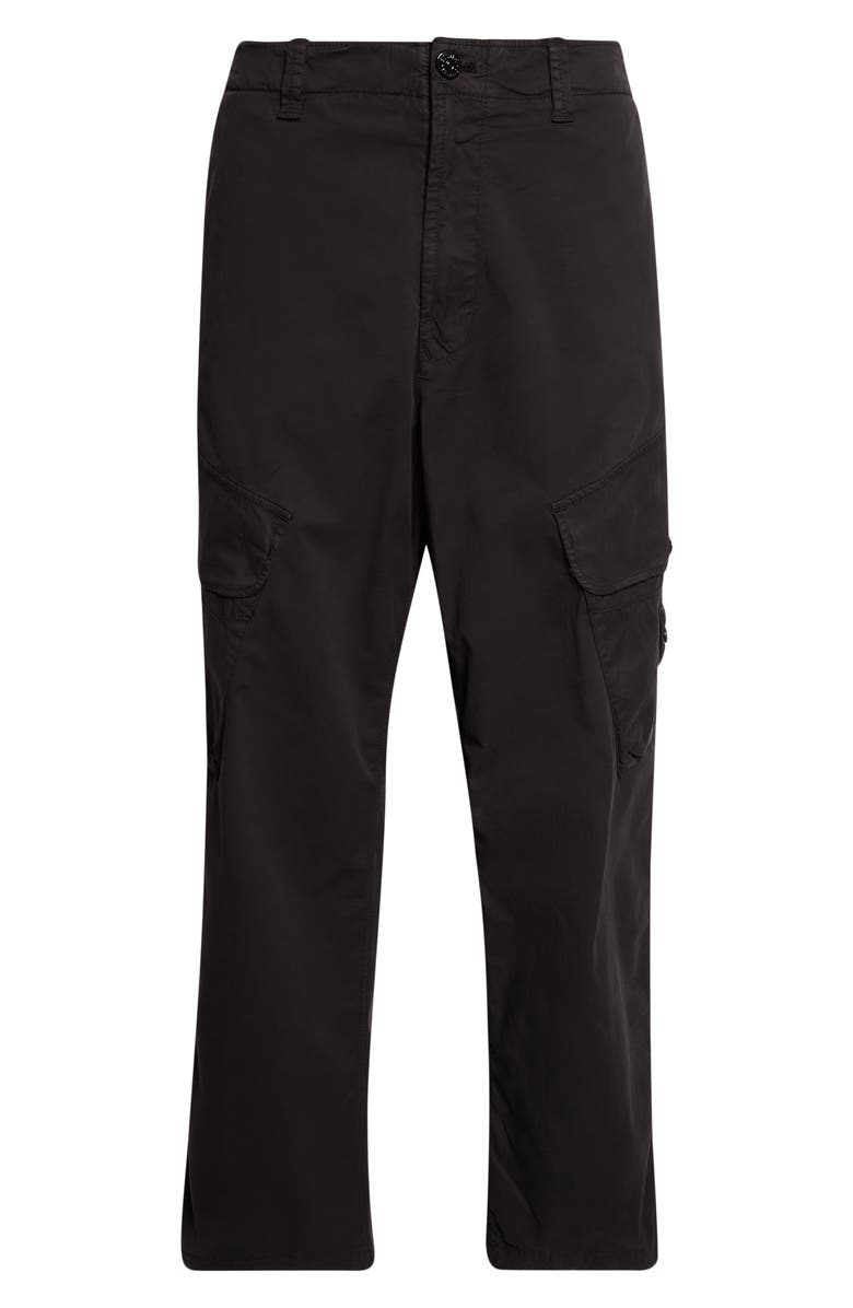 Stone Island Garment Dye Stretch Twill Cargo Pants, Main, color, V0029 Black