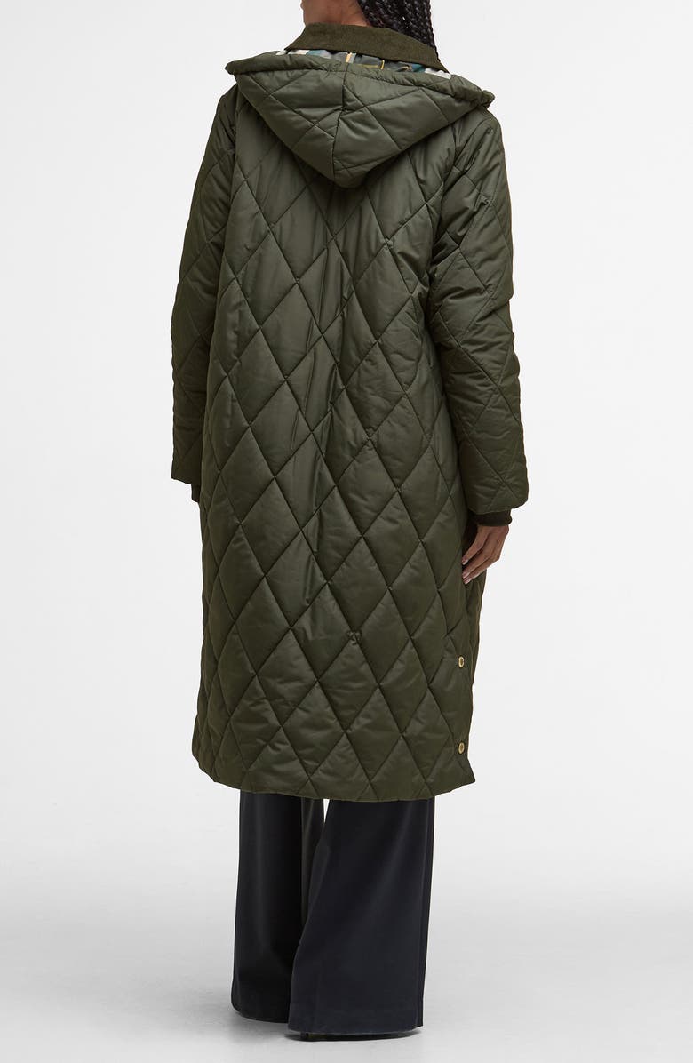 Barbour Meredith Quilted Coat, Alternate, color, Olive/ Ancient Tartan