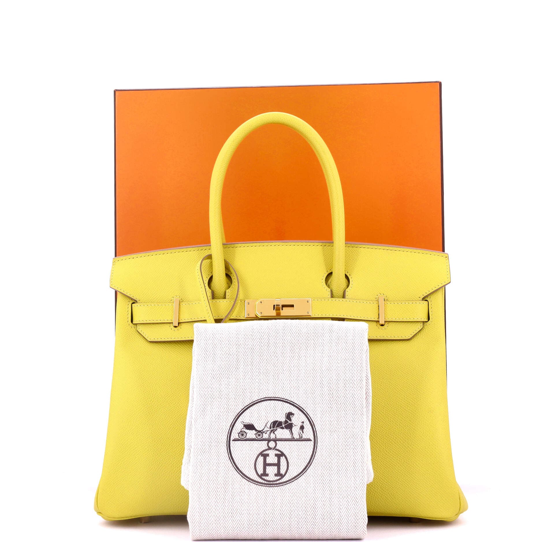 Pre-Owned Hermes Birkin Handbag Yellow Epsom with Gold Hardware 30, Alternate, color, 