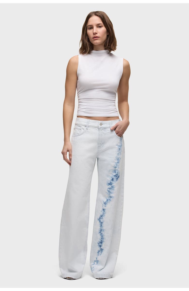 Hudson Jeans tank w/ side seam ruching, Alternate, color, White