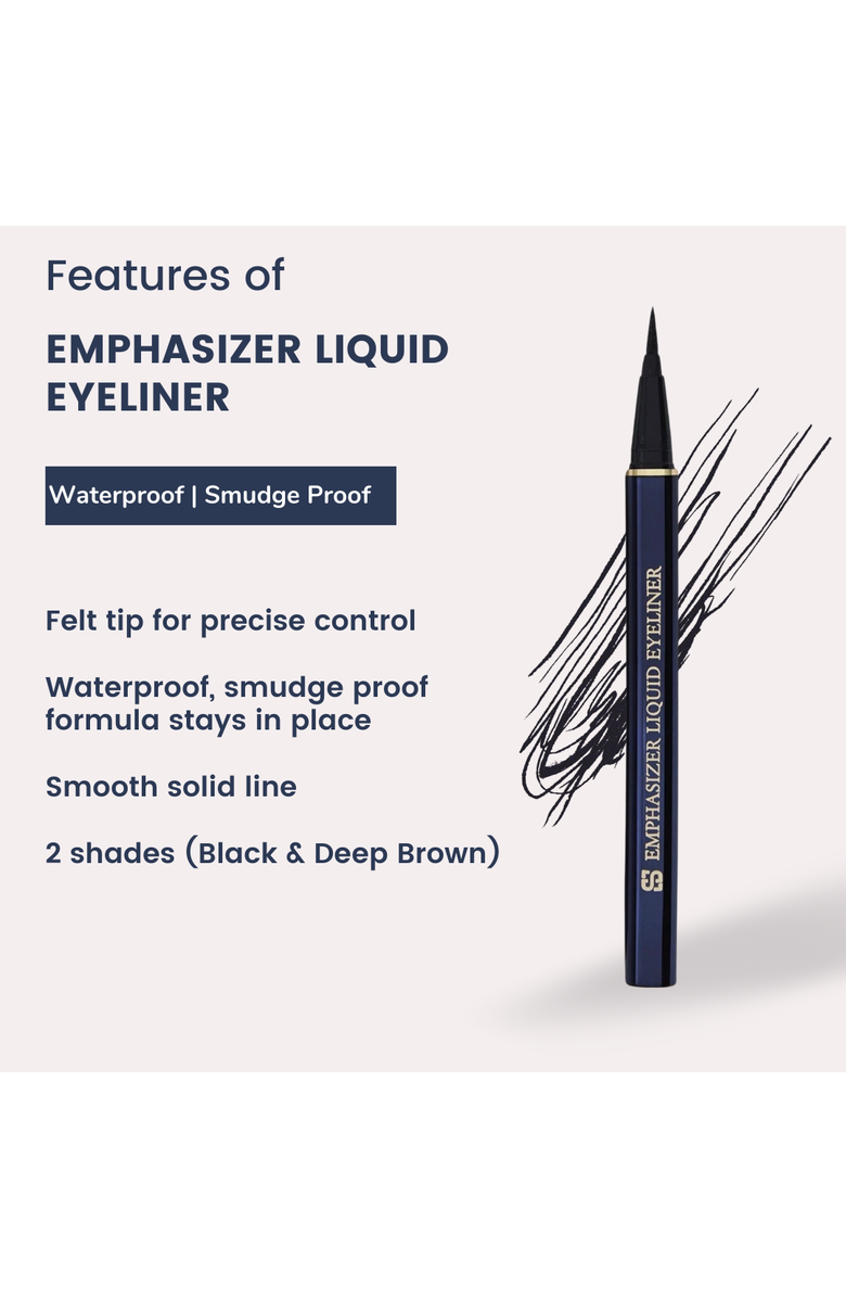 Siia Cosmetics Emphasizer Liquid Eyeliner, Alternate, color, Deep Brown