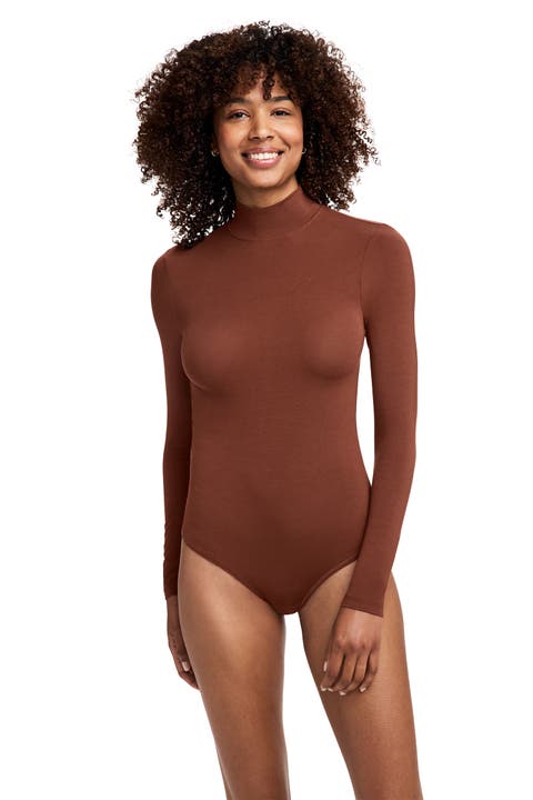 Women's Supersoft Mock Neck Bodysuit
