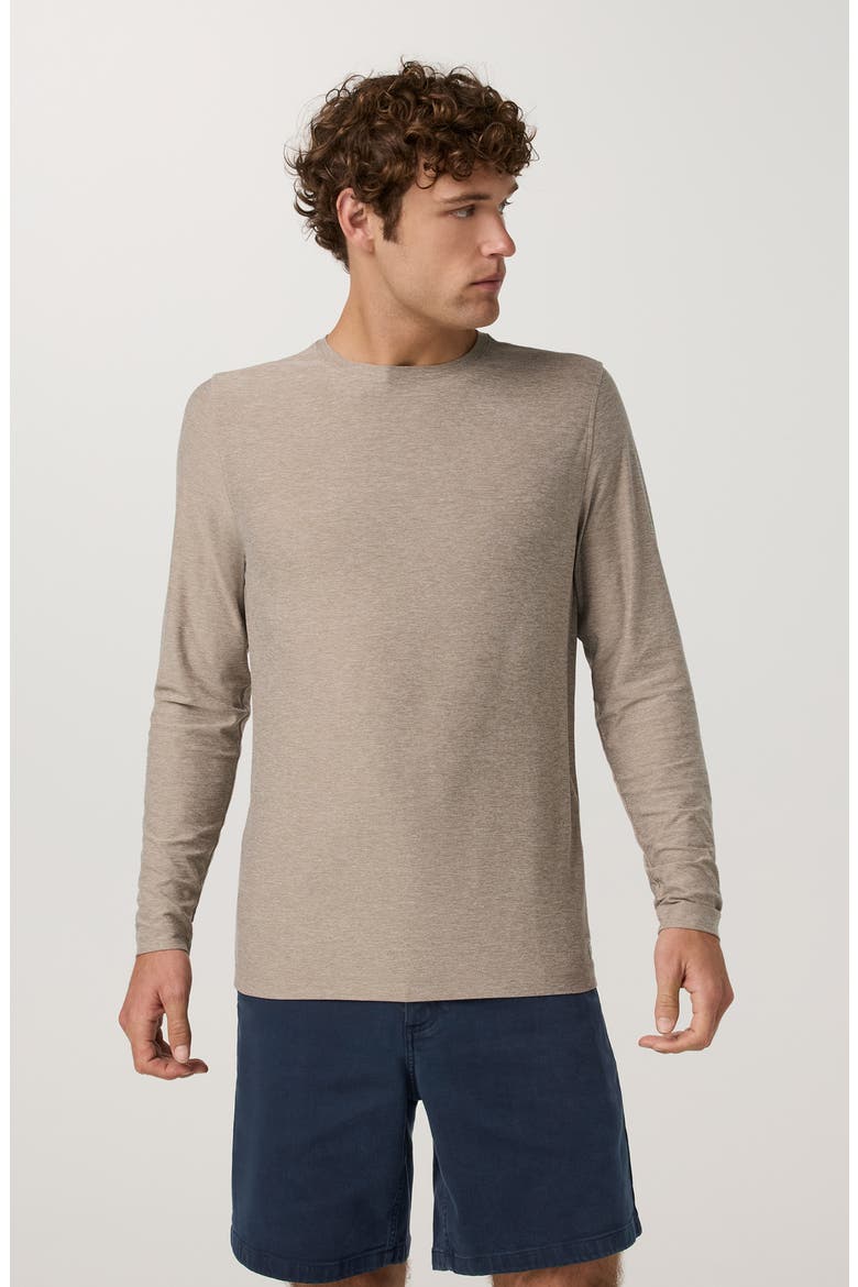 Long Sleeve Strato Tech Tee, Alternate, color, ACORN HEATHER