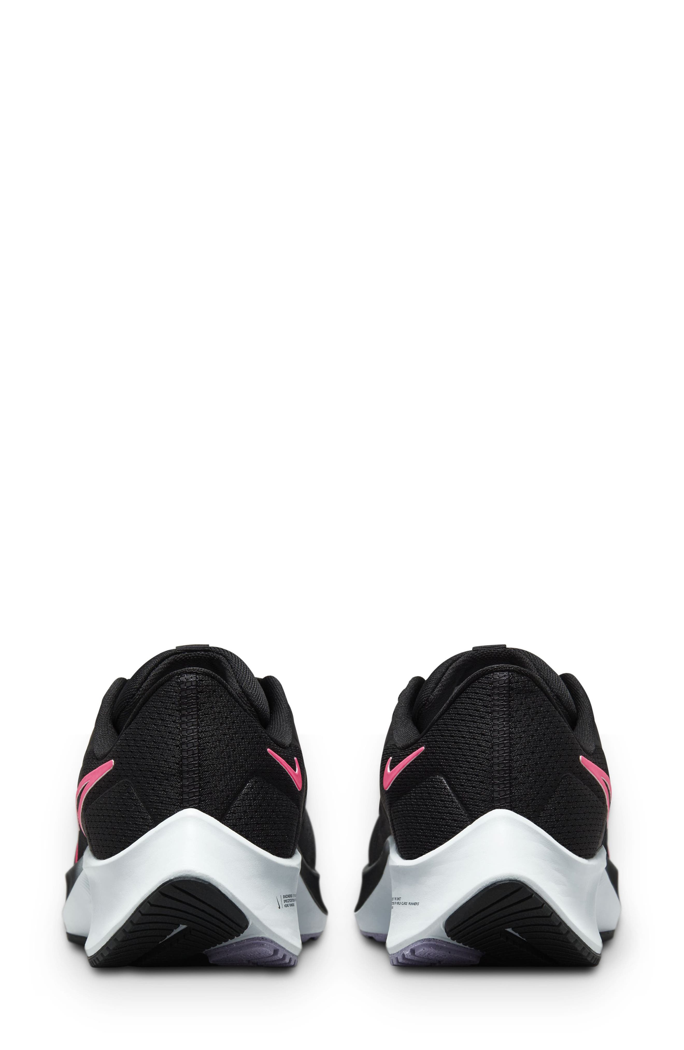 Air Zoom Pegasus 38 Running Shoe, Alternate, color, BLACK/ HYPER PINK/ LILAC/ PURE