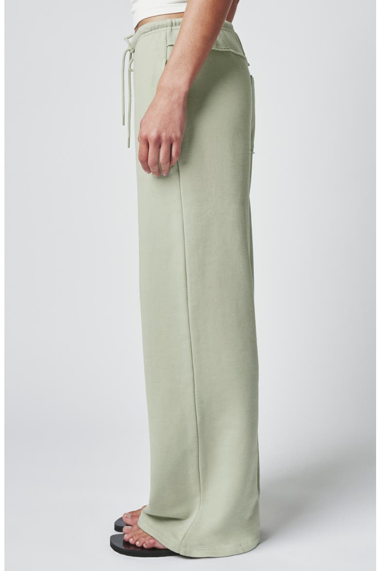 Seam Detail Wide Leg Lounge Pants, Alternate, color, DESERT SAGE