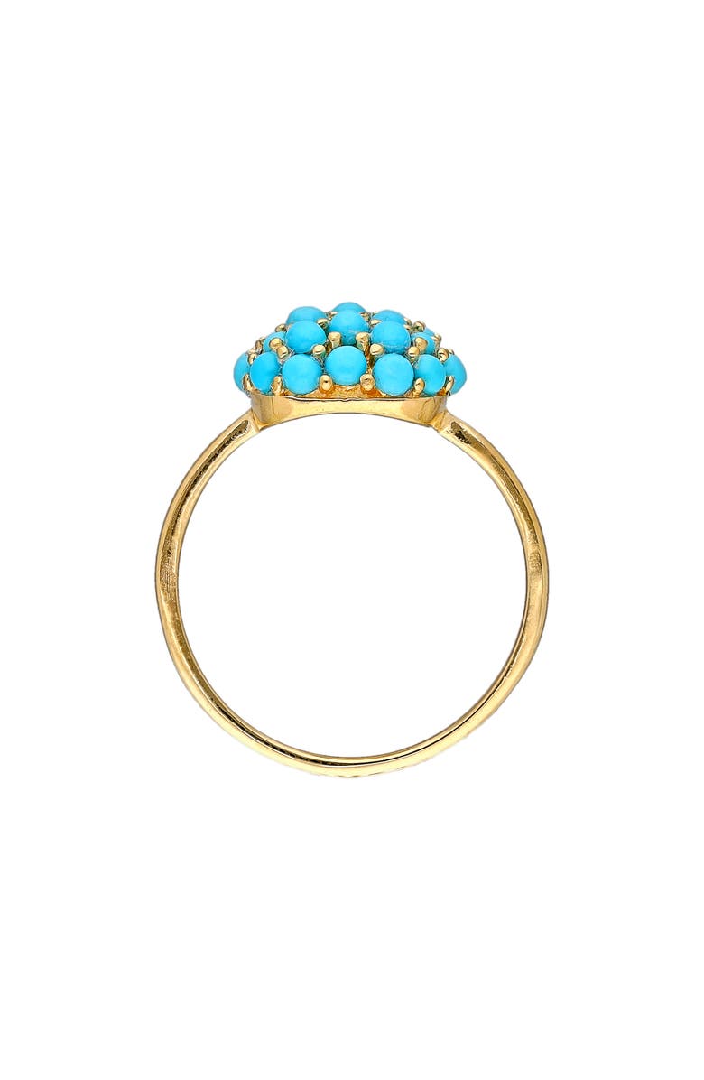 YS GEMS Sleeping Beauty Turquoise Ring, Alternate, color, Blue