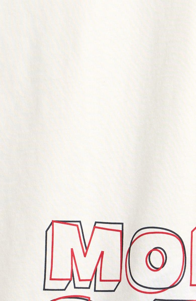 Moncler Kids
 Logo Patch Graphic T-Shirt, Alternate, color, White
