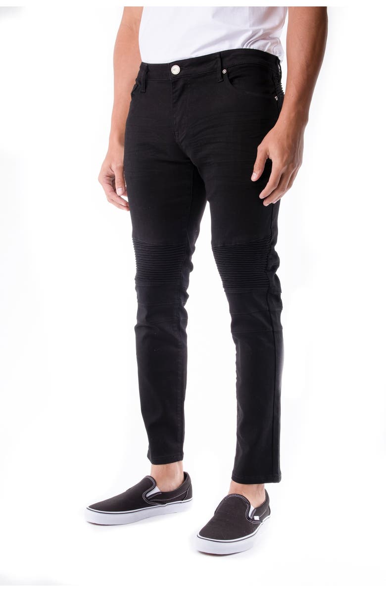 XRAY Standard-Fit Moto Detail Jeans, Alternate, color, 