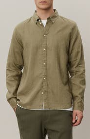 Les Deux Kristian Linen Button-Up Shirt