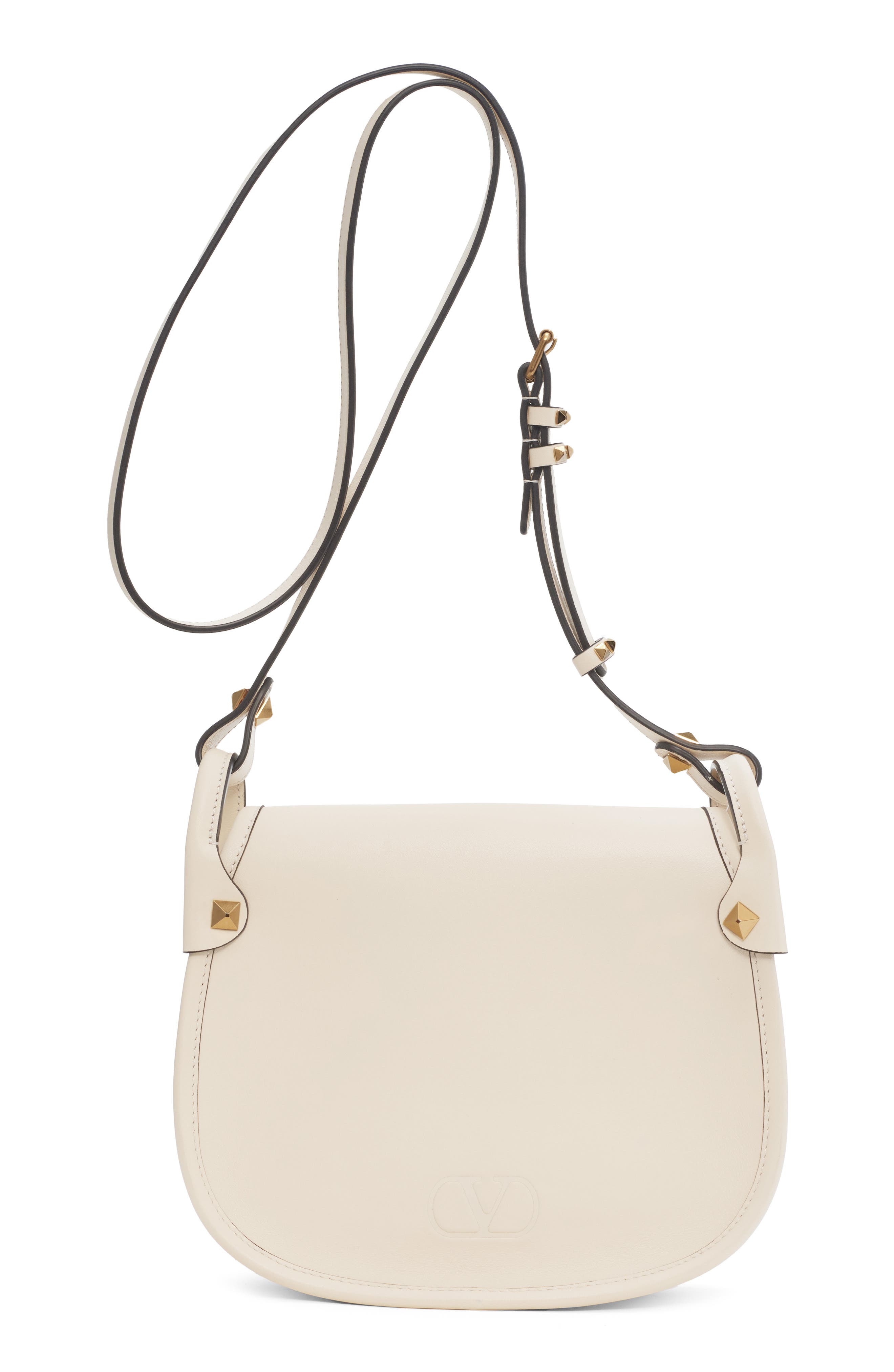 Small Flaneuse Leather Shoulder Bag, Alternate, color, WHITE