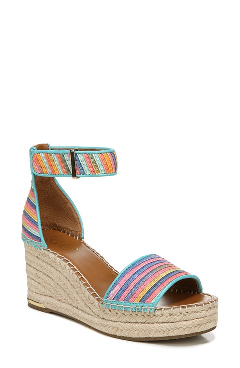 Clemens Ankle Strap Platform Wedge Sandal (Women)