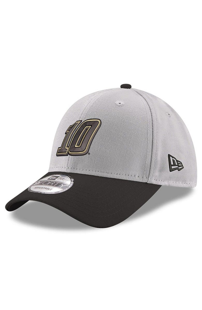 New Era Men's New Era Gray/Black Aric Almirola 9FORTY Snapback Adjustable Hat, Main, color, Gray