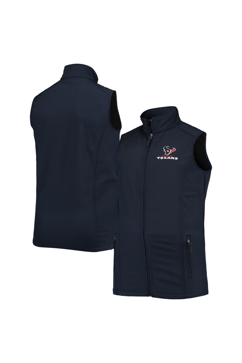 Men's Dunbrooke Navy Houston Texans Big & Tall Archer Softshell Full-Zip Vest, Main, color, Navy