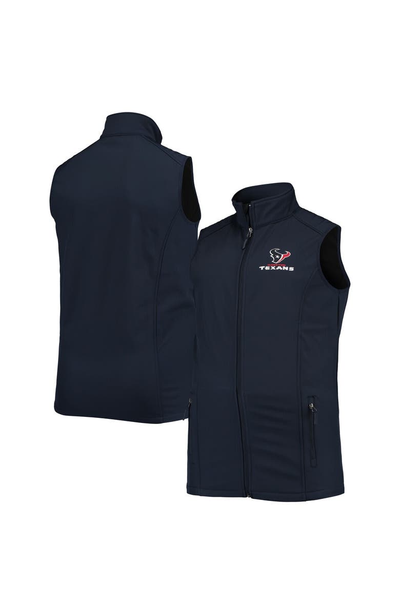 DUNBROOKE Men's Dunbrooke Navy Houston Texans Big & Tall Archer Softshell Full-Zip Vest, Main, color, 