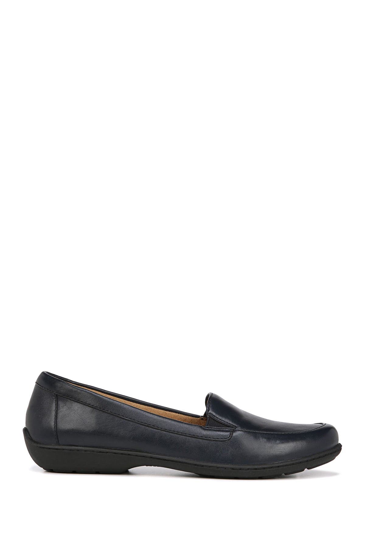 Kacy Leather Slip-On Loafer - Wide Width Available, Alternate, color, NAVY LEATHER