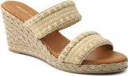 André Assous Nolita Raffia Wedge Slide Sandal