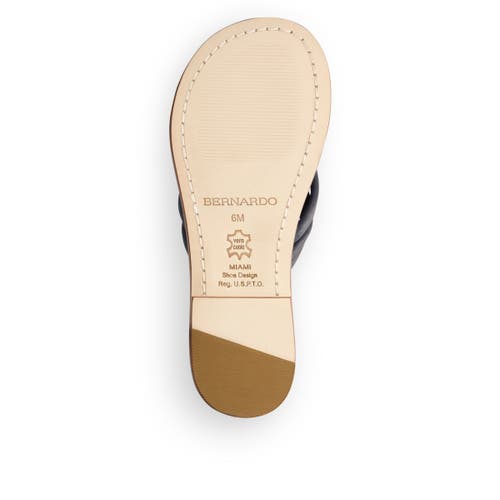 Bernardo Footwear Miami Thong Sandal In Navy