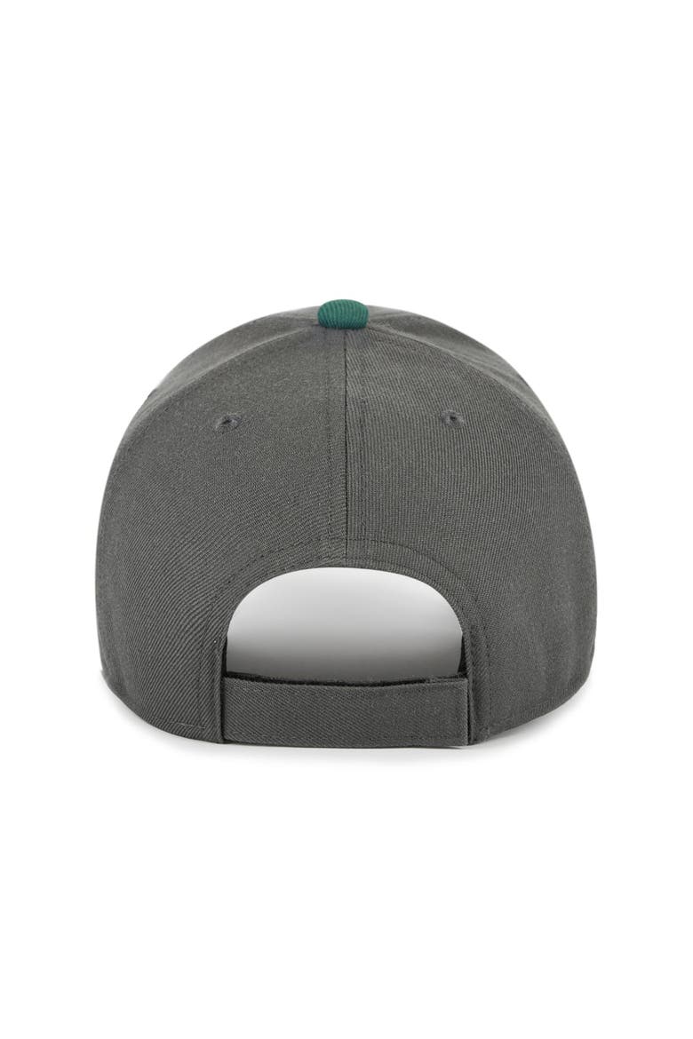 Men's '47 Charcoal Green Bay Packers Split Block MVP Adjustable Hat, Alternate, color, Charcoal