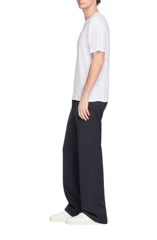Sandro Certified Linen T-shirt In White