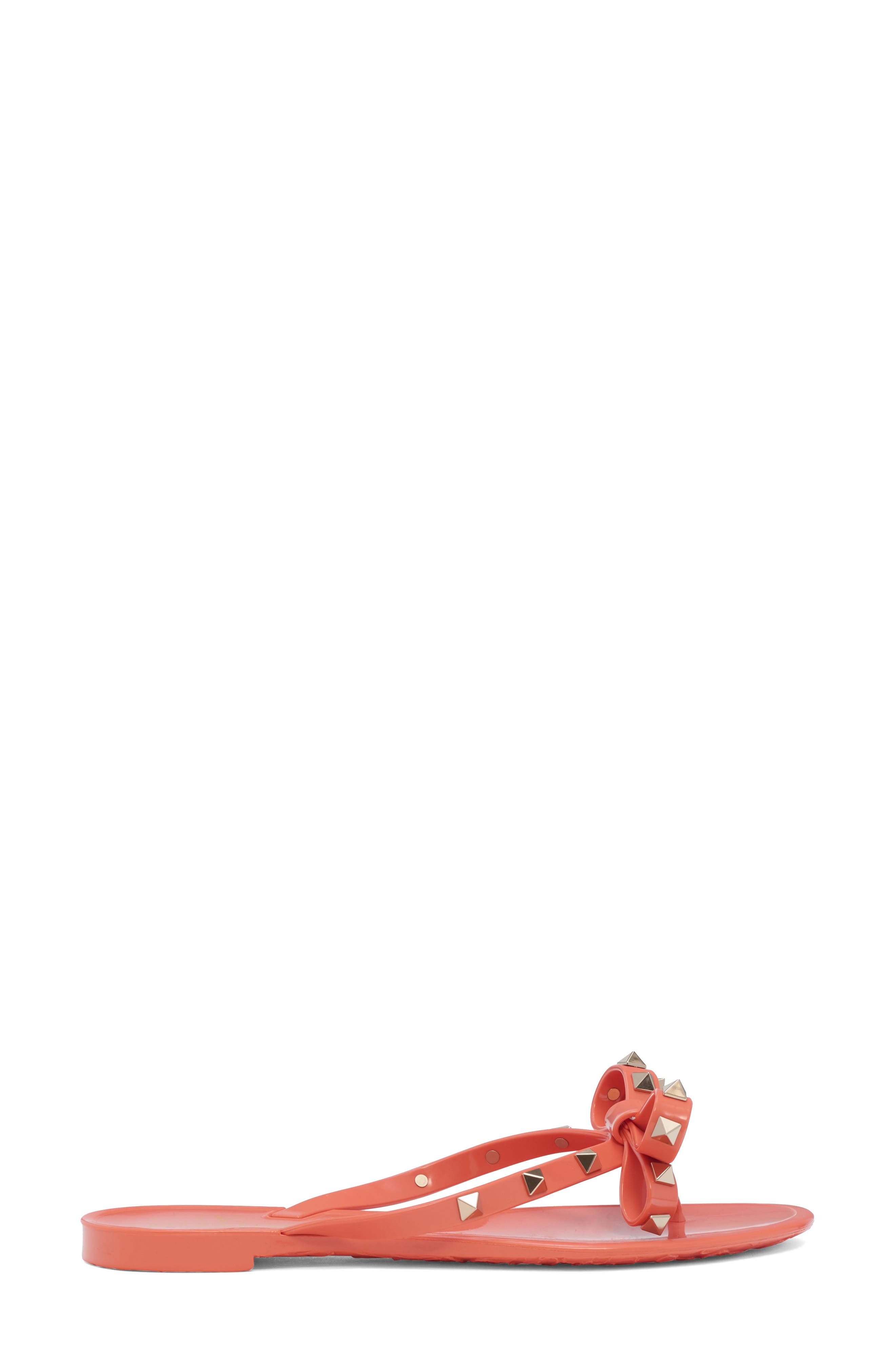 Rockstud Jelly Flip Flop, Alternate, color, CORAL